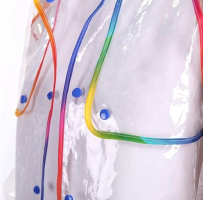 Poncho αδιάβροχων παιδιών Multiapplication διαφανές πλαστικό υλικό της EVA