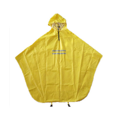 Αδιάβροχο κίτρινο Poncho βροχής ποδηλάτων γυναικών συνήθειας πολυεστέρα