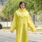 Επαναχρησιμοποιήσιμο μόδας της EVA διαφανές αδιάβροχο κίτρινο αδιάβροχο παλτών βροχής συνήθειας πλαστικό
