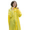 Επαναχρησιμοποιήσιμο μόδας της EVA διαφανές αδιάβροχο κίτρινο αδιάβροχο παλτών βροχής συνήθειας πλαστικό