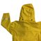 PU ελαφρύ αδιάβροχο παλτό 0.32mm αγοριών υφάσματος πάχος με το νάυλον φερμουάρ