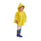 Αδιάβροχο πολυεστέρα cOem, κίτρινο αδιάβροχο 500*800mm των σαφών παιδιών